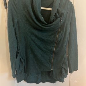 Green Zip Up Sweater